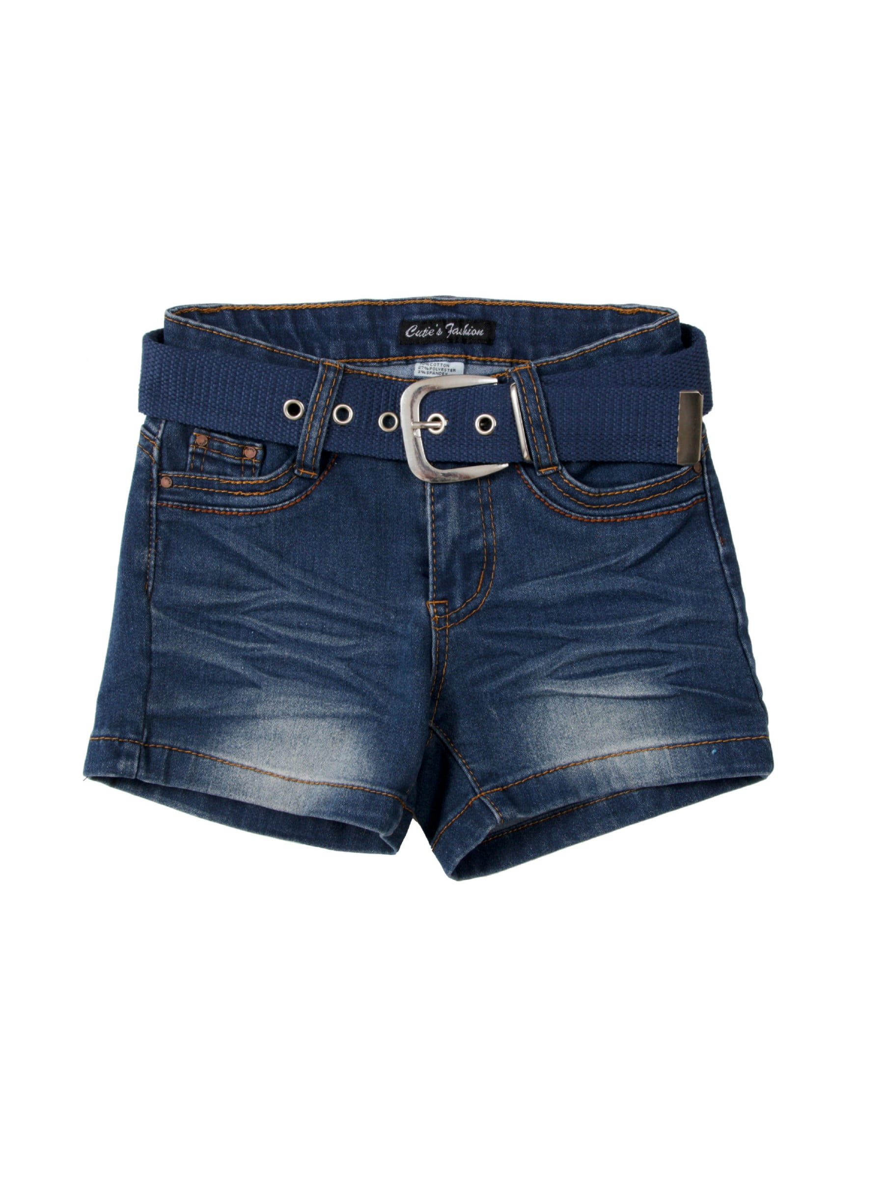 girls stretch denim shorts