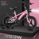 thumbnail image 3 of Grylls-Bicicleta para niños y niñas de 3 a 6 a 9 años, Pedal para niños de 4 a 8 años, cochecitos pequeños para niños grandes, novedad, 3 of 5