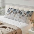 thumbnail image 4 of Blue Brown Spring Floral Body Pillow Covers 20"x60", Watercolor Botanical Vintage Soft Brushed Microfiber Breathable Throw Pillow Covers, Pillowcase with Zipper for Couch Sofa Bedroom Living Room, 4 of 9