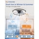thumbnail image 4 of Ventilador de Techo ZMISHIBO 23" LED 3 Colores 6 Velocidades con Control Remoto, 4 of 7