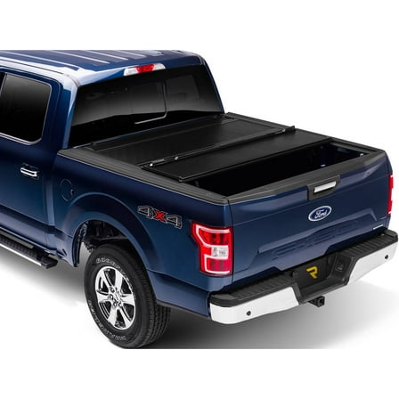 RealTruck BAKFlip Fibermax Hard Folding Tonneau Fits 04-14 Ford F150, 06-08 Mark LT, 10-14 Raptor w/o/ Cargo Sys 5'7" Bed