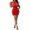 Red, variant on Xihbxyly Dress for Woman Fashion Solid Color Off the Shoulder Mini Dress Leisure Slim Fit Sleeveless Ruched Bodycon Holiday Party Dress