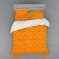 thumbnail image 1 of Ambesonne Orange Bedding Set 4 Pcs, Halloween Pumpkin Skull, Queen, Orange, 1 of 3