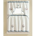 thumbnail image 1 of Grand Coral Embroidered Tier and Swag Kitchen Curtain Set, 1 of 1