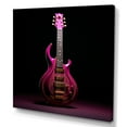 thumbnail image 2 of Designart "Majestic Magenta Modern Guitar I" Music Wall Art Living Room, 2 of 7