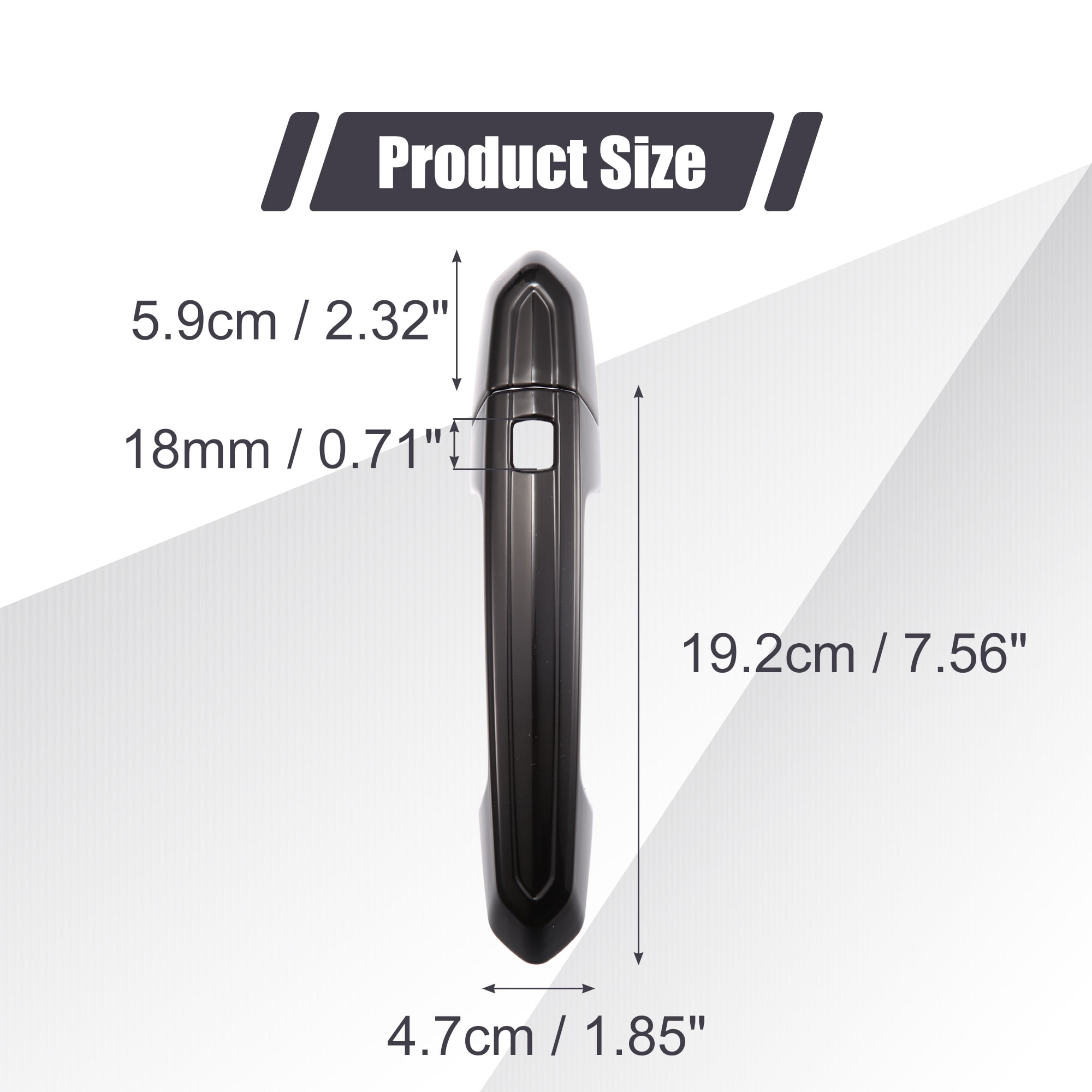 Unique Bargains Door Handle Cover for Cadillac XT4 XT5 XT6 CT4 CT6 CTS ATS XTS Gloss Black