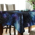 thumbnail image 5 of Yayeee Tablecloths 60" x 108" Rectangle Wrinkle Resistant Party Table Cover, Watercolor Galaxy, 5 of 8