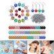 thumbnail image 5 of Colgantes de abalorios de piedra natal redondo con anillos , hallazgos de joyería para joyas, collar, pendientes, accesorios, Plata Baoblaze Encantos de cristal, 5 of 7
