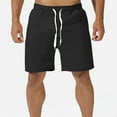 thumbnail image 4 of Cathalem Men's Shorts Sport Casual Men's Shorts, Midweight Shorts,Shorts with Pockets(Black,L), 4 of 5
