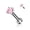 Pink, variant on BodyJewelryOnline 18G Flat Back Labret Nose Stud Ring Surgical Steel Prong Set Top CZ Gem Men Women