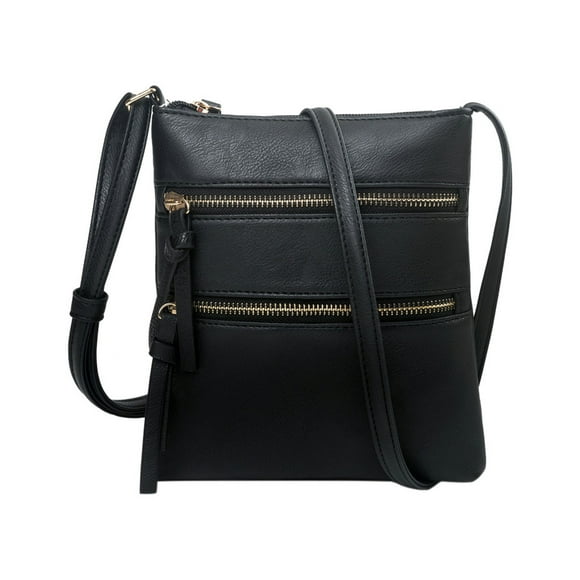 TopLLC Women's Crossbody Bags Women New Functional Multi Pocket Crossbody Bag Messenger Shoulder Bag Crossbody Bag