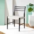 thumbnail image 2 of SAFAVIEH Couture Shaylyn Classic Linen Solid Dining Bistro Chair, Taupe/Black, 2 of 13