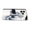 thumbnail image 3 of Feishell Wallet Case for iPhone 14 Pro Max,Shockproof Colorful Painted Pattern PU Leather Magnetic Clasp Flip Kickstand ID Credit Card Slots Slim Fit Phone Case Cover,Skull, 3 of 7