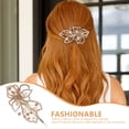thumbnail image 3 of Milisten Elegant Golden Flower Hair Clip with Crystal Accents for Secure Hold and Comfortable Wear, 3 of 6