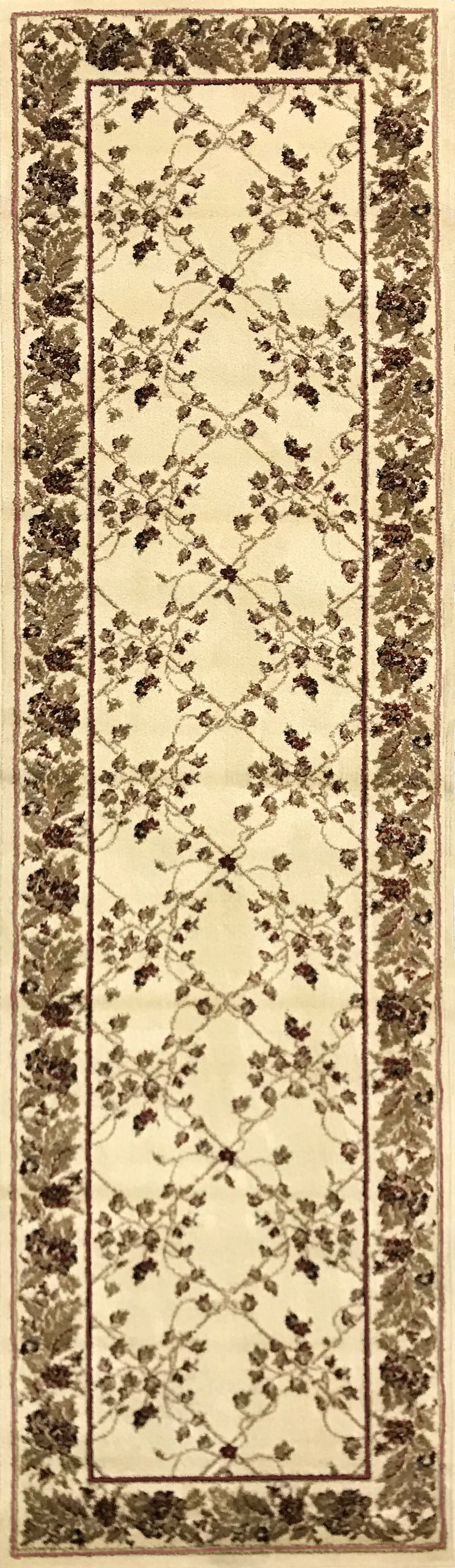 2x8 Runner Radici Ivory Persian Border 953 Area Rug Approx 2' 2'' x 7' 7'' 