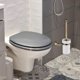 thumbnail image 3 of Antique Brass Bathroom Toilet Brush Set Holder Brush With Ceramic Cup, 3 of 5