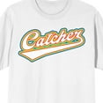 thumbnail image 2 of Catcher Crew Neck Short Sleeve Men's White T-shirt - 6XL, 2 of 4