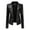 Black, variant on IROINNID Women's Faux Leather Jacket Stand Collar Solid Color Long Sleeve Loose Slim Stand Zip Motorcycle Suit Belt Coat Jacket Tops, Black