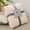 Beige, variant on Jacquard Coral Fleece Flannel Throw Blanket with Wheat Ear Pattern, Soft and Plush Lightweight Blanket Suitable for Sofas and Beds，Blue 27.6 × 39.4 Inch