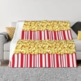 thumbnail image 1 of Fotbe Popcorn Manta de Franela con Estampado, Manta Ultrasuave para Cama, Sofá, Auto, Hipoalergénica y Antibolitas-60"x50", 1 of 6
