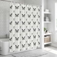 thumbnail image 6 of Black Spring Butterfly Shower Curtain, Waterproof Shower Curtains for Bathroom, Bow Knot Washable Fabric Bathtub Curtain Set Bath Decor with 12 Hooks Long 72"x84", 6 of 8
