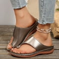 thumbnail image 2 of Mostsola Orthopedic Sandals for Women 2025 Flip Flops Comfortable Soft Sole Slip on Walking Shoes, 2 of 8