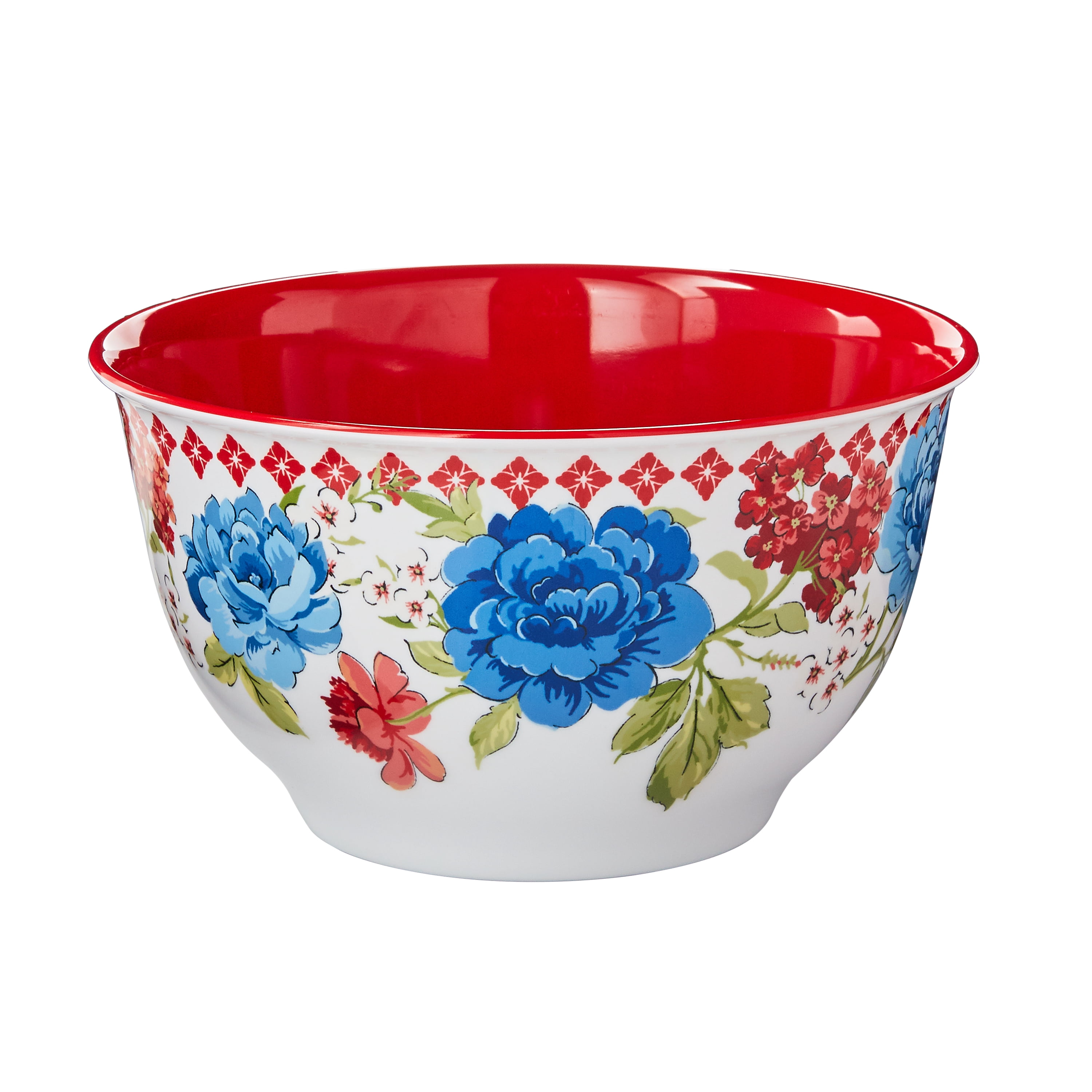 The Pioneer Woman Classic Charm Melamine Bowl Set with Lids, 6 Piece