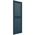 thumbnail image 5 of Ekena Millwork 14 1/2"W x 80"H Mid-America Vinyl, Standard Size Cathedral Top Center Mullion, Open Louver Shutter, w/Installation Shutter-Lok's & Matching Screws (Per Pair), 036 - Classic Blue, 5 of 14