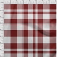 thumbnail image 4 of oneOone Cotton Jersey Maroon Fabric Check Diy Clothing Quilting Fabric Print Fabric By Yard 58 Inch Wide, 4 of 4