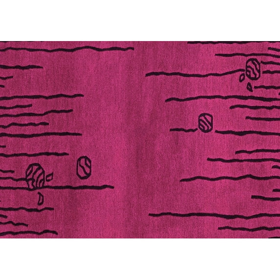 Ahgly Company Indoor Rectangle Abstract Pink Modern Area Rugs, 4' x 6'