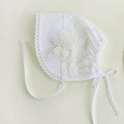 Newborn Infant Beach Bucket Hat Baby Girl Boy Sun Summer Pure Color Cap Lace Bonnet