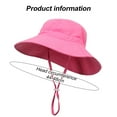 thumbnail image 2 of Baby Sun Hat Girls Toddler Hat Boys Bucket Sun Protection Hats for Summer, Children's sunscreen cap, 2 of 6