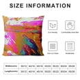 thumbnail image 5 of Acheng  Throw Pillow Covers, Abstract Art Square Home Decor Pillowcase Cushion Cases Decorative Pillow Cases for Accent Couch Sofa Bedroom, Red Orange Blue Pink Yellow Dyeing White, 5 of 5