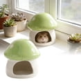 thumbnail image 1 of Ceramic Hamster Hideout Shaped Animal for Gerbils Small Pet Habitat Enclosure, 1 of 6