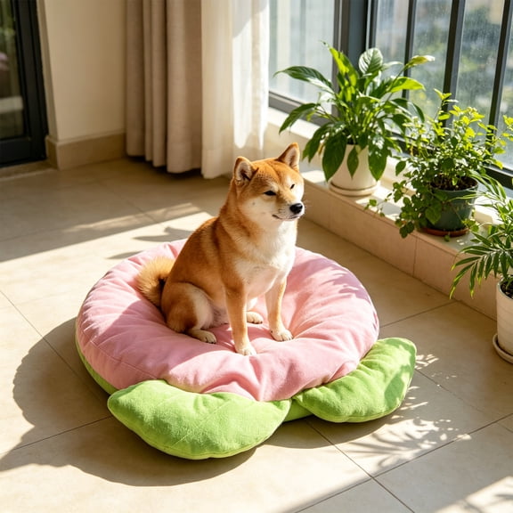 Thick Warm Pet Mat for Dogs Cats, Soft Comfortable Sleeping Pad with Non-Slip Bottom, Machine Washable Pet Bed Mat for Kennel Sofa Crate Floor, All Season Warm Pet Cushion for Indoor