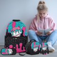 thumbnail image 2 of HUISEFOR Baseball Kids Backpack Set 17 Inch Multifunctional Book Bag with Lunch Box Pencil Case Bottle Sleeve Large Capacity for Preschool Elementary Bookbag Set, 2 of 7