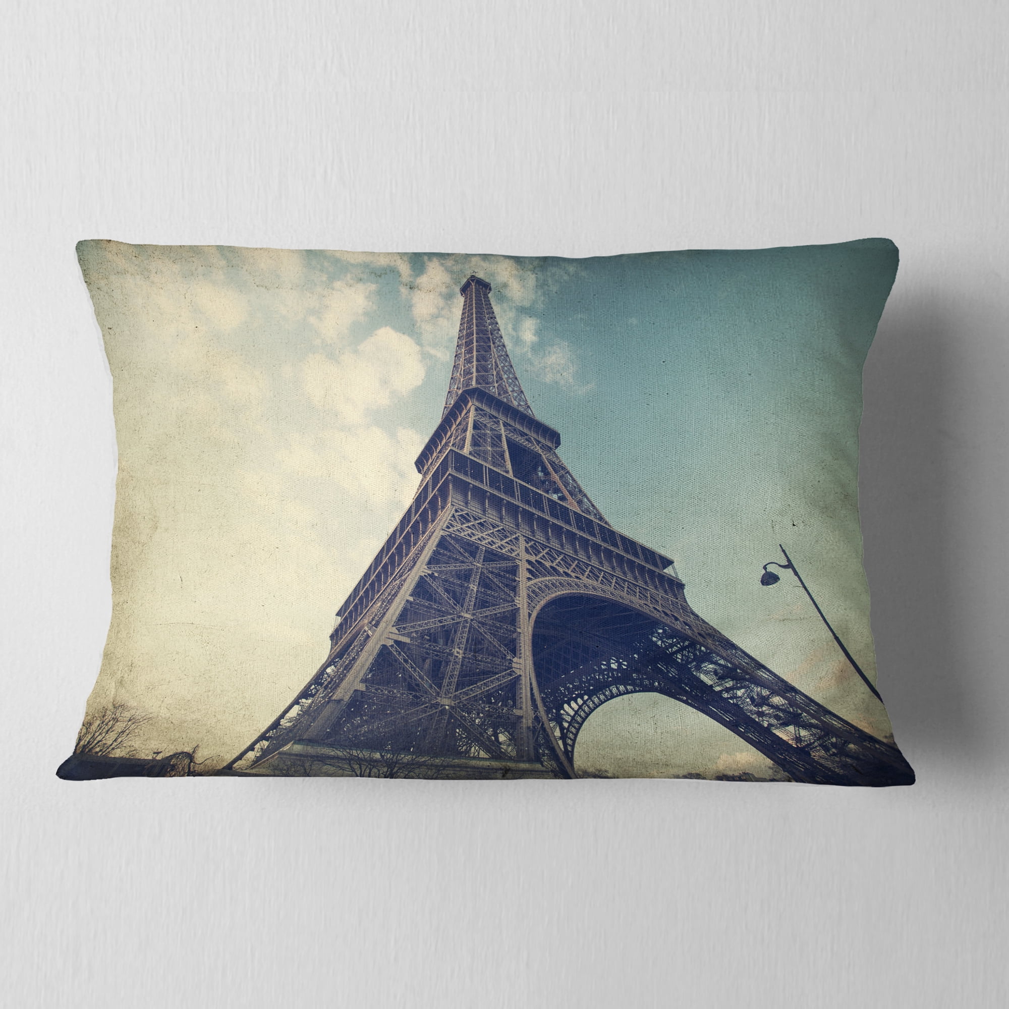 Designart 12" x 20" Multi-color Polyester Throw Pillow