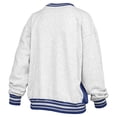 thumbnail image 3 of Women's Pressbox Heather Gray/Royal Kentucky Wildcats Endzone Crewneck Sweatshirt, 3 of 3