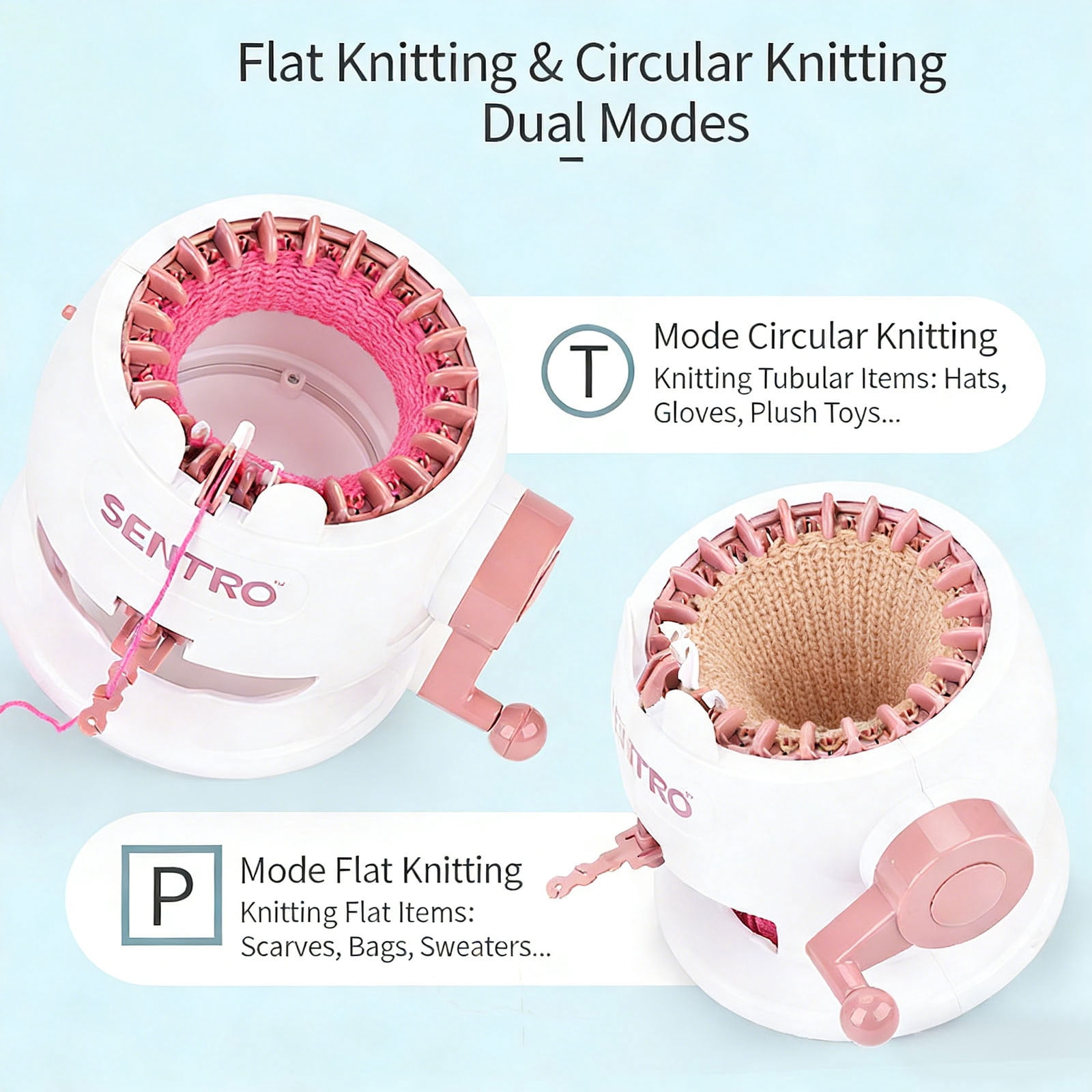 Knitting Toy 22 Pin Machine For Children Learning Easy Weaving To Foster Bonding And Artistic Skills