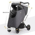 thumbnail image 3 of Winter Pushchair Covers Baby Pushchair Covers Breathable Windproof Protections Covers Dustproof Weather Shield, 3 of 9