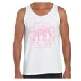 thumbnail image 1 of Awkward Styles Pink Elephant Tank Top for Men Patterned Tanks for Men Men's Fashion Collection Tracery Tank Top for Dad Indian Pattern T-Shirt for Men Gifts for Husband Elephant Shirts Animal T-Shirt, 1 of 4