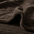 thumbnail image 6 of Beautyrest Heated Microlight to Berber Solid Blanket, King, Chocolate, 6 of 10