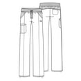 thumbnail image 6 of Infinity Cherokee Drawstring Pant for Women Straight Leg with 360 Stretch, Wrinkle-Resistant & 4 Pockets - 1123A, 6 of 6