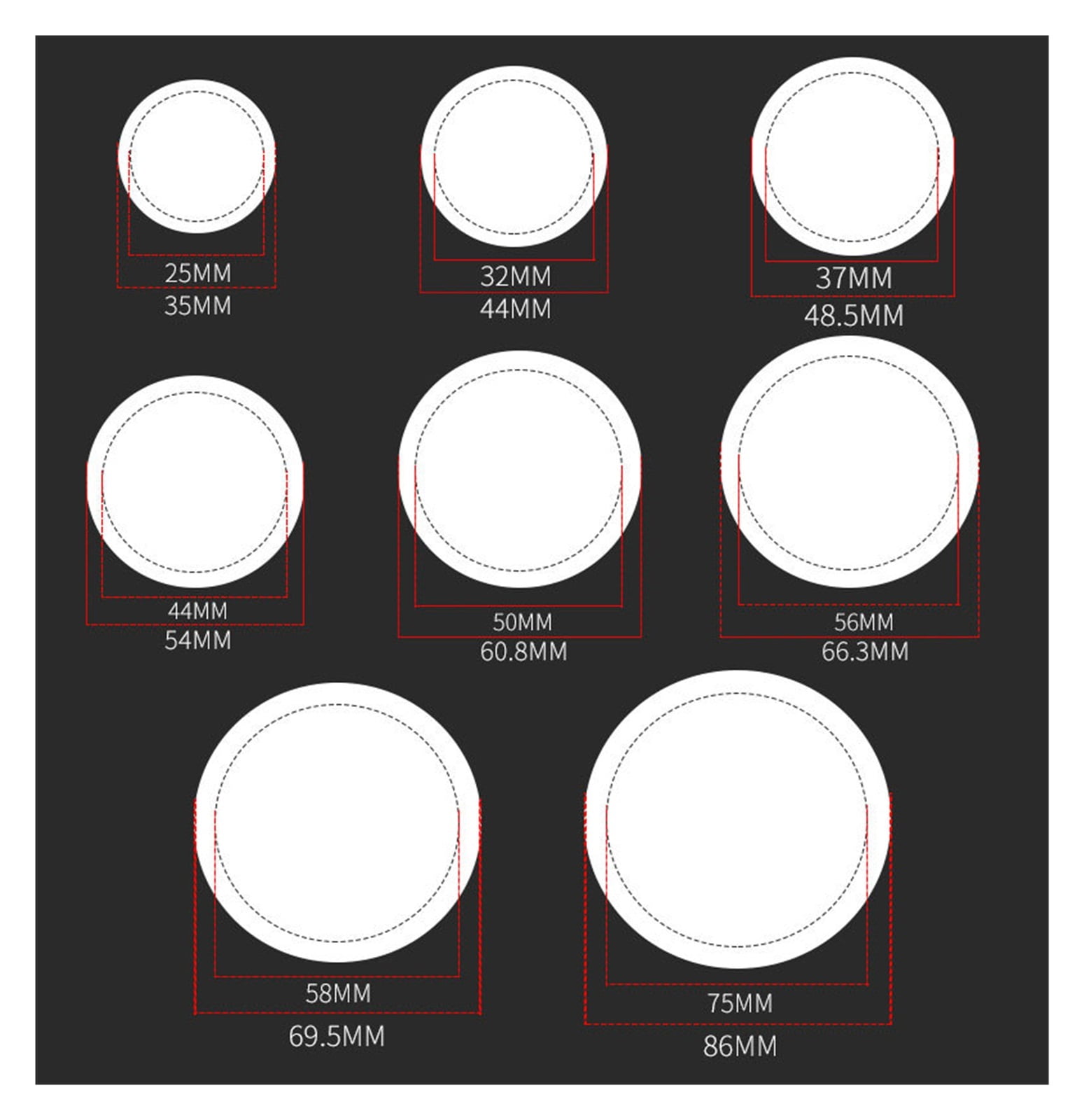 Manual Paper Graphic Round Punch Die Cutter Cutting Machine Button Maker Durable For 25-75mm