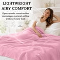 thumbnail image 5 of Yeciiwht Soft Gauze Blanket Breathable Lightweight Cotton Muslin Blankets Throw Blanket for Bed, Couch & Sofa, Cozy All-Season Home Blanket 90*90, 5 of 9