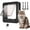 Black, variant on Smart Cat Door for Interior & Exterior, Cat Pet Door with 3 Collar Sensor Keys & 1 Remote Control & 4 Way Locking Cat Flap with RFID Collar Activated Opening Cat Door (Black)