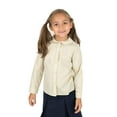 thumbnail image 3 of Leveret Kids & Toddler Girls Long Sleeve Uniform Cotton Dress Shirt Khaki (Size 2 Years), 3 of 4