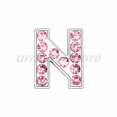 thumbnail image 3 of Dijes con letras deslizantes del alfabeto, aleación de 8 mm, diamantes de imitación rosas, 1 unidad, aptos para pulseras, collares para mascotas, fabricación de joyas, regalo para mujeres y niños, 3 of 5
