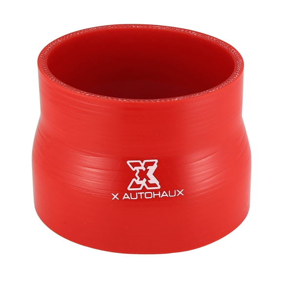 Unique Bargains 51-57mm 2'-2.24' ID Universal Silicone Hose Coupler Tube Connectors for Car Intercooler Intake Piping Black Red