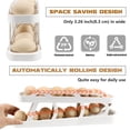 thumbnail image 4 of Organizador Dispensador De Huevos Con Ruedas, Ahorro De Espacio De 2 Niveles, 4 of 8